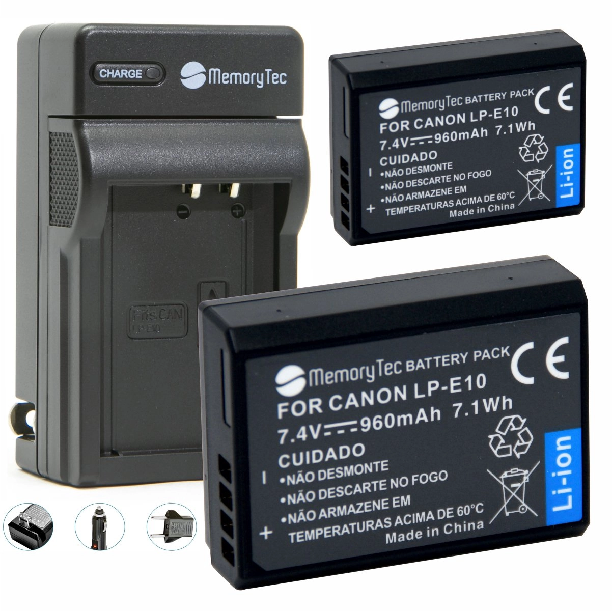 Kit 2 Baterias LP-E10 para Canon