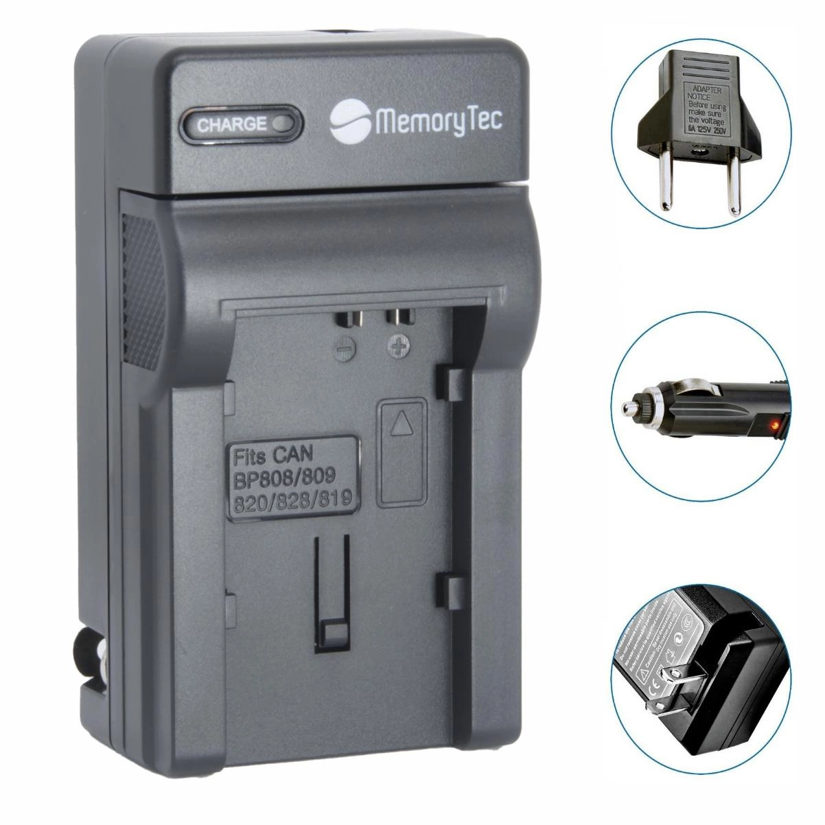 Kit 1 Bateria BP-827 + Carregador para Canon