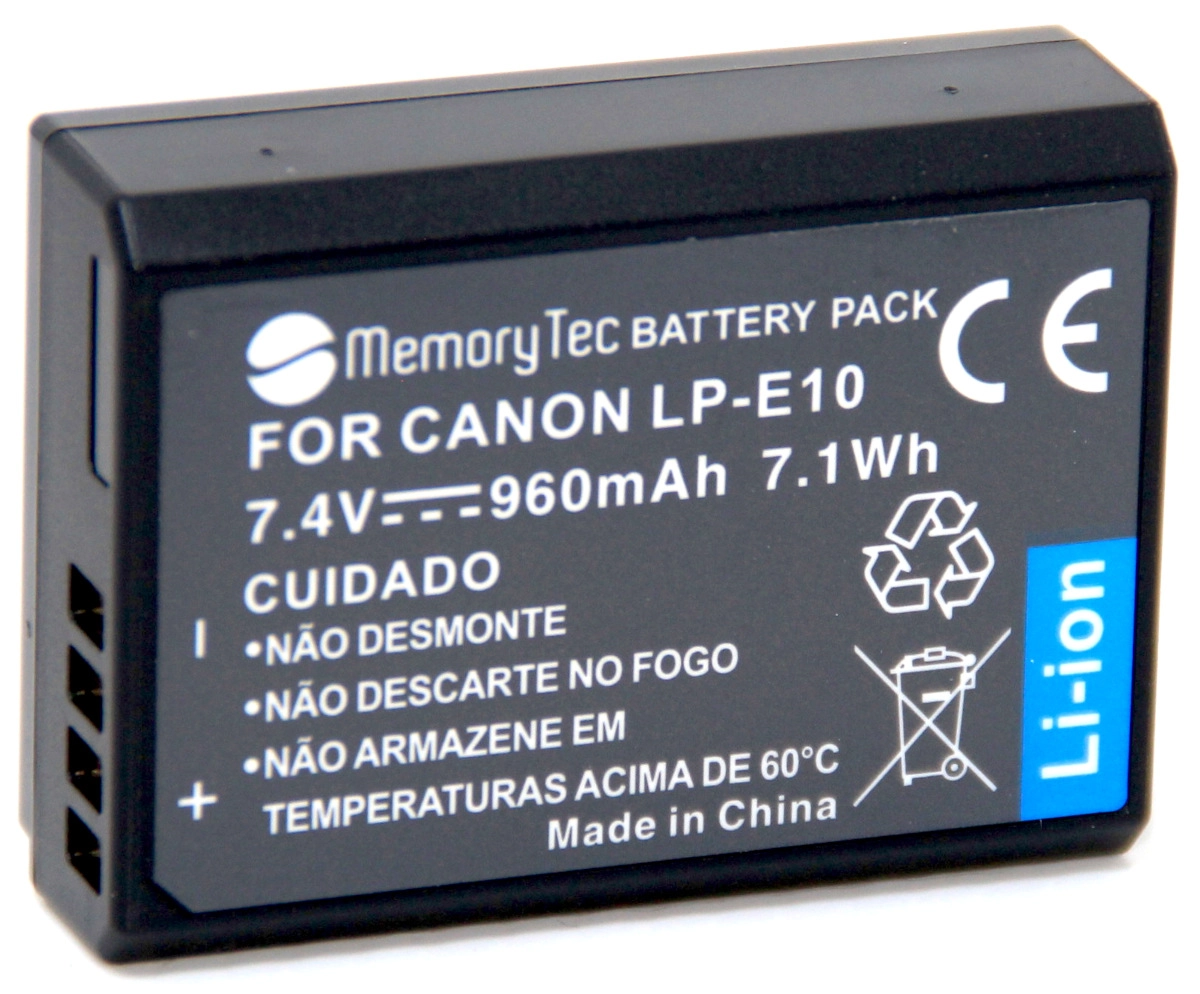 Kit 4 Baterias LP-E10 + Carregador Duplo DL para Canon