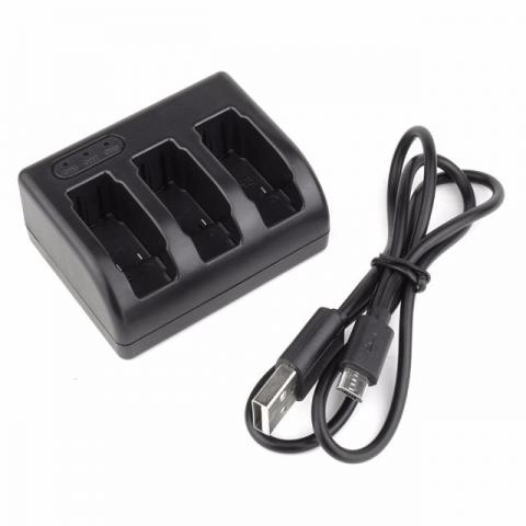 Kit 6 Baterias AHDBT-501 + Carregador Triplo para GoPro 5