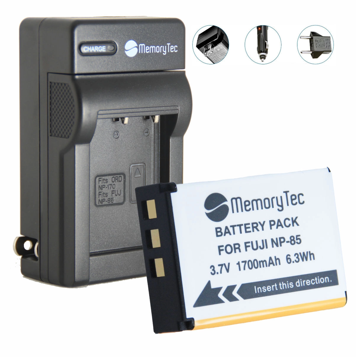 Kit 1 Bateria NP-85 + Carregador para Fujifilm Kit 1 Bateria NP-85 + Carregador para Fujifilm