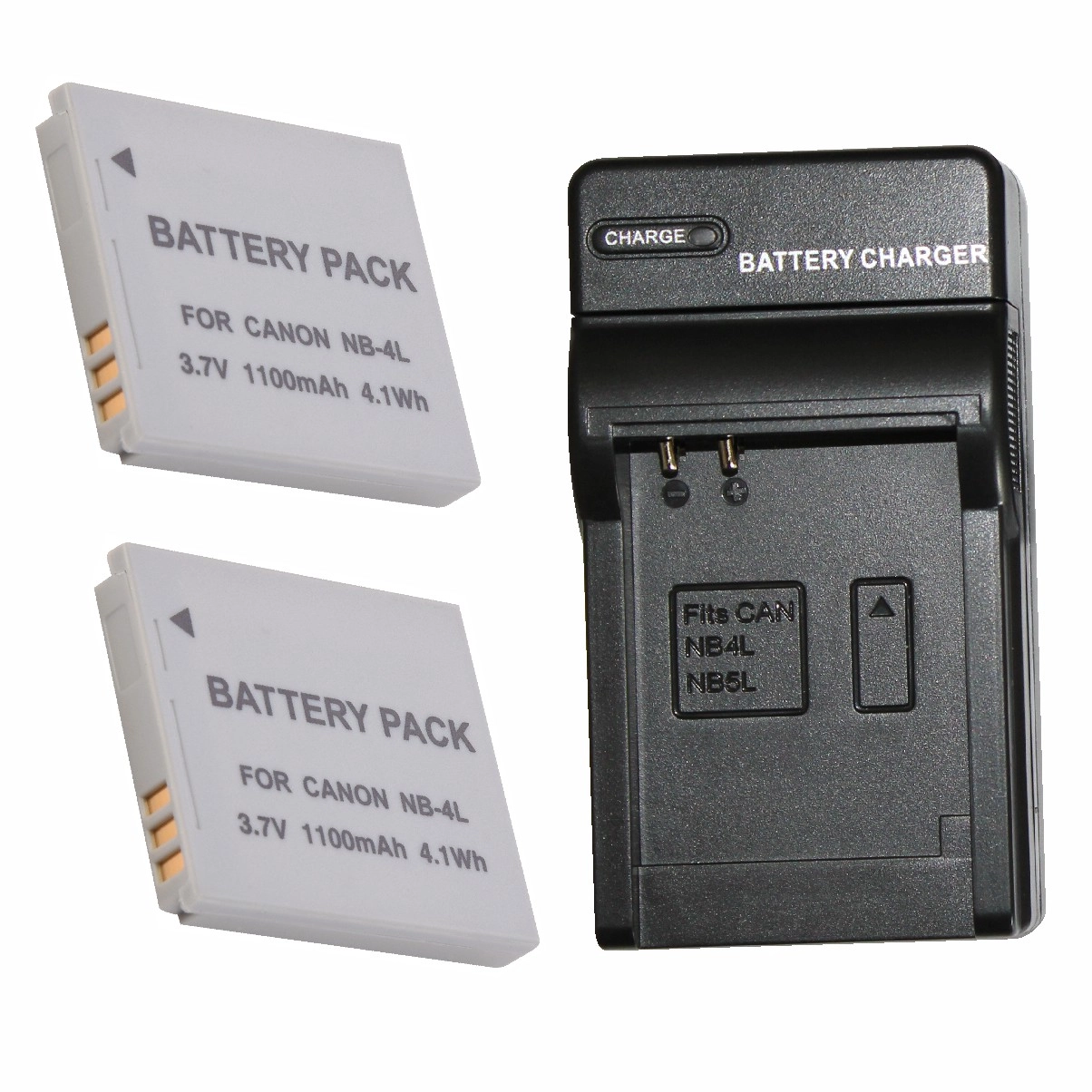 Kit 2 Baterias NB-4L + Carregador para Canon Kit 2 Baterias NB-4L + Carregador para Canon