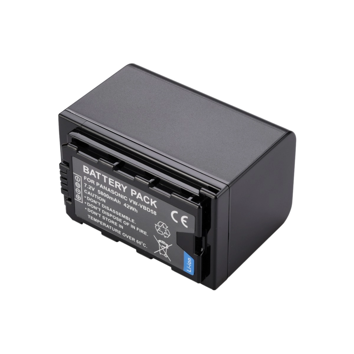 Kit 1 Bateria VW-VBD58 + Carregador para Panasonic