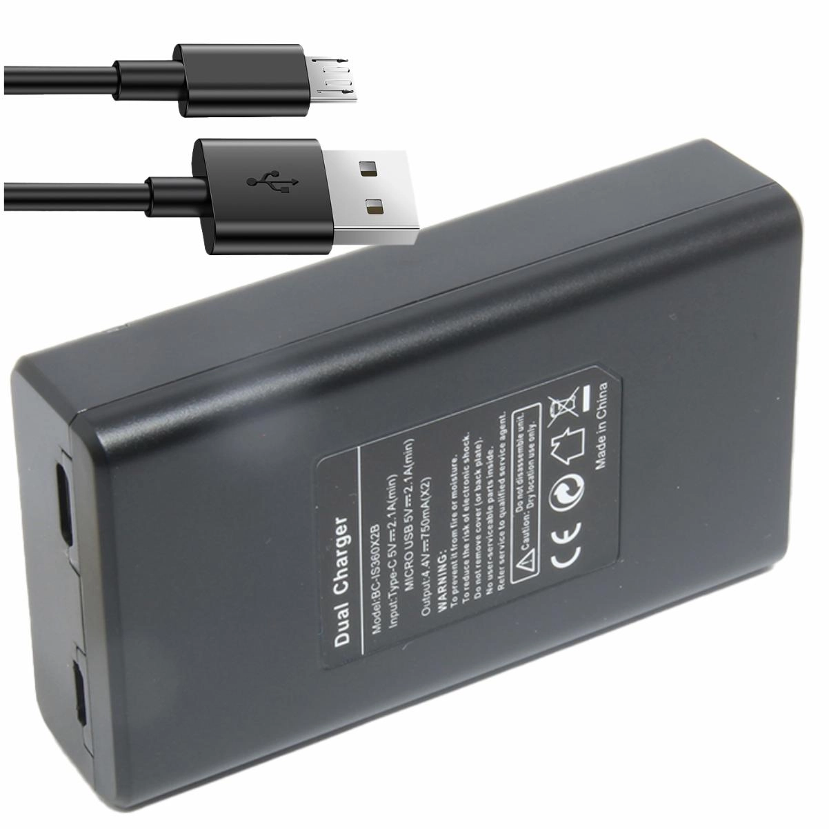 Kit 1 Bateria ISNTA360X2B + Carregador para INSTA 360 One X2