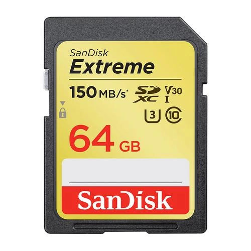 SDXC Sandisk 64GB EXTREME 150 MB/S