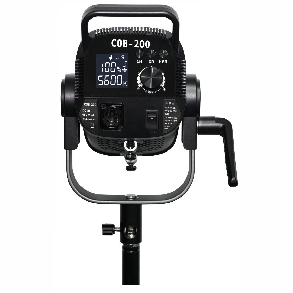 Iluminador Refletor Led COB 200W 5600K com controle remoto Iluminador Refletor Led COB 200W 5600K com controle remoto