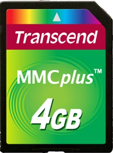 CARTAO MMC PLUS 4GB TRANSCEND