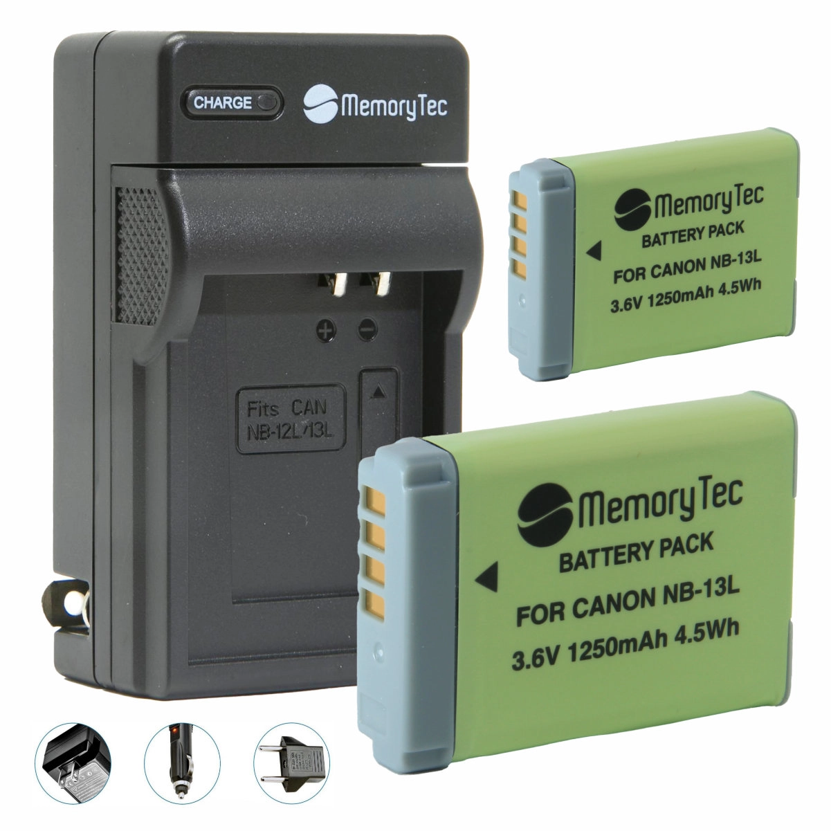 Kit 2 Baterias NB-13L + Carregador para Canon