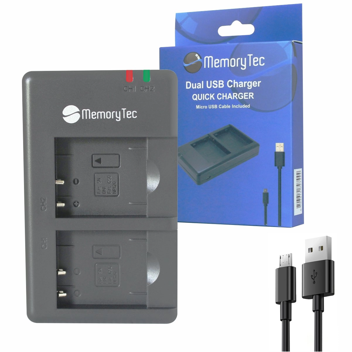 Kit 1 Bateria NP-BN1 + Carregador Duplo DU para Sony