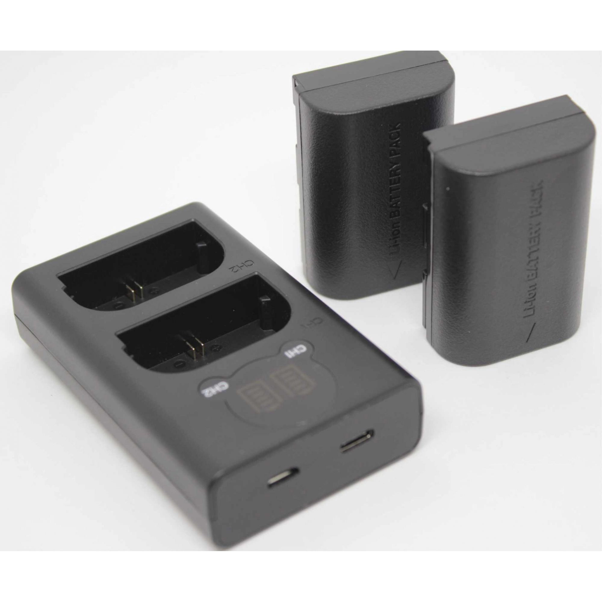 Kit 2 Baterias LP-E6 + Carregador Duplo DL para Canon