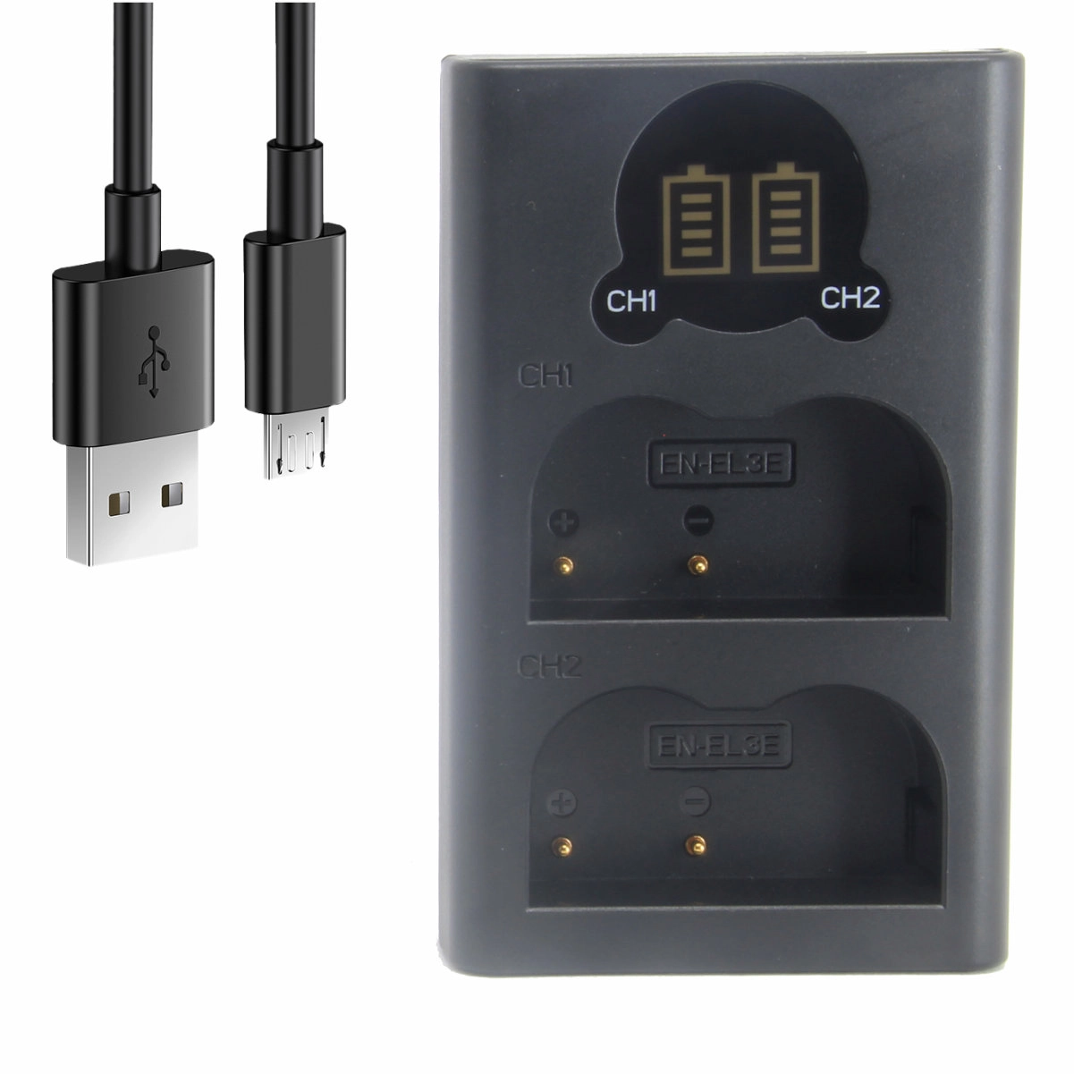 DL Carregador Duplo EN-EL3 para Nikon DL Carregador Duplo EN-EL3 para Nikon