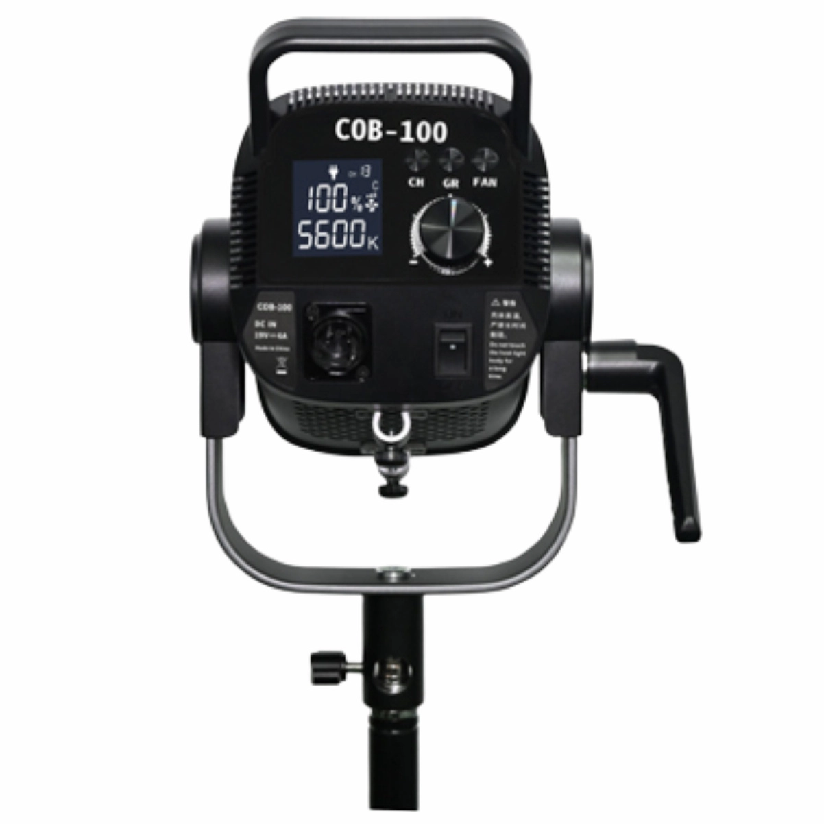 Iluminador Refletor Led COB 100W 5600K com controle remoto