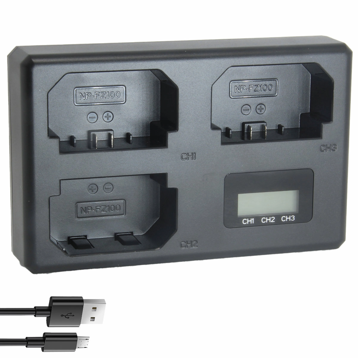 TT Carregador Triplo NP-FZ100 para Sony