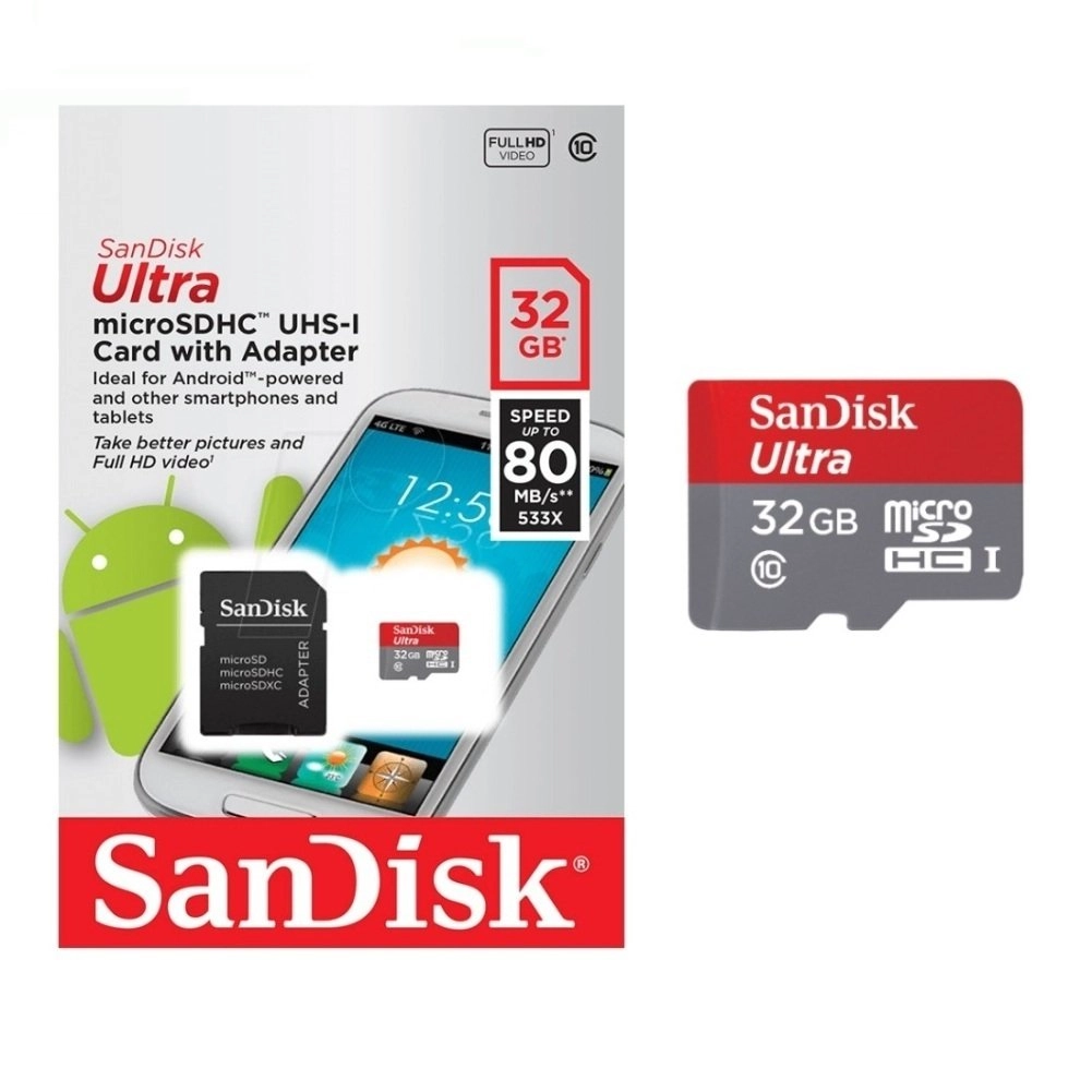Micro SDHC 32GB Sandisk Mobile Ultra 80MB/s Micro SDHC 32GB Sandisk Mobile Ultra 80MB/s