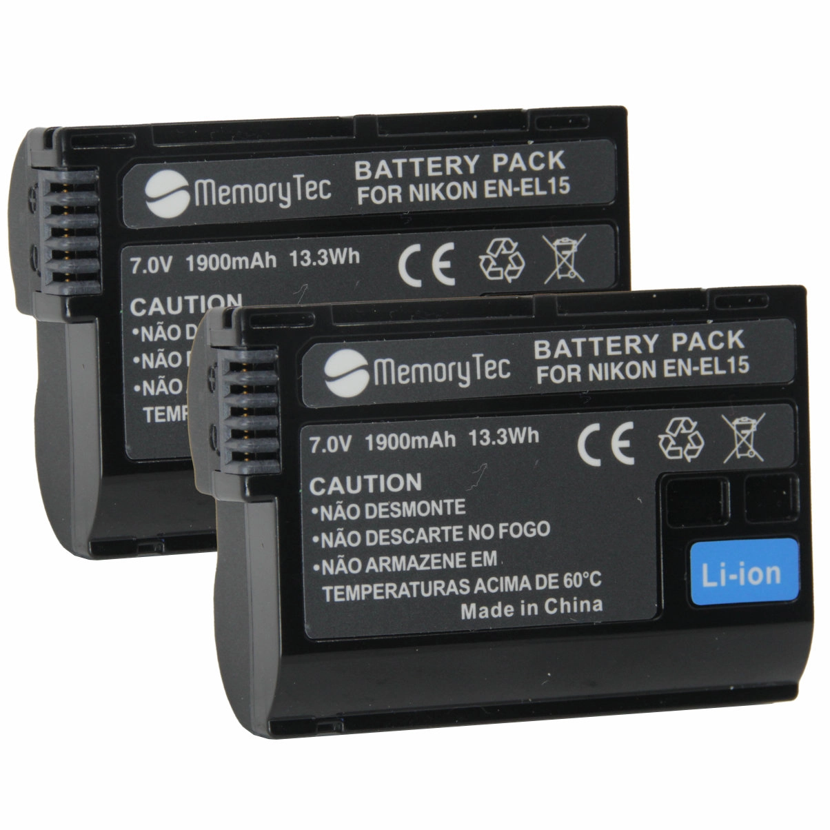 Kit 2 Baterias EN-EL15 para Nikon Kit 2 Baterias EN-EL15 para Nikon