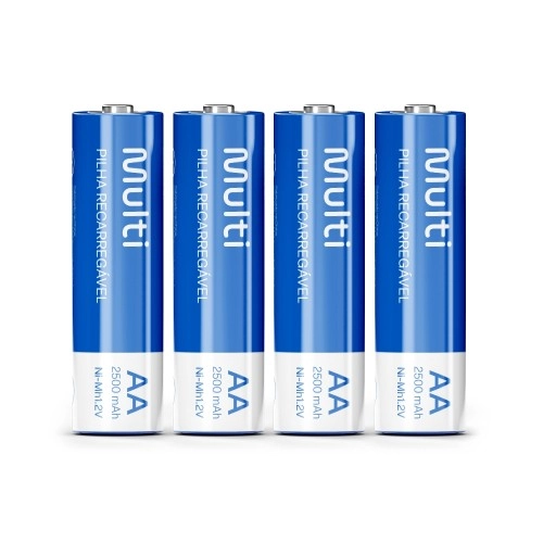 PILHA AA 2500MAH 4 UNIDADES MULTILASER