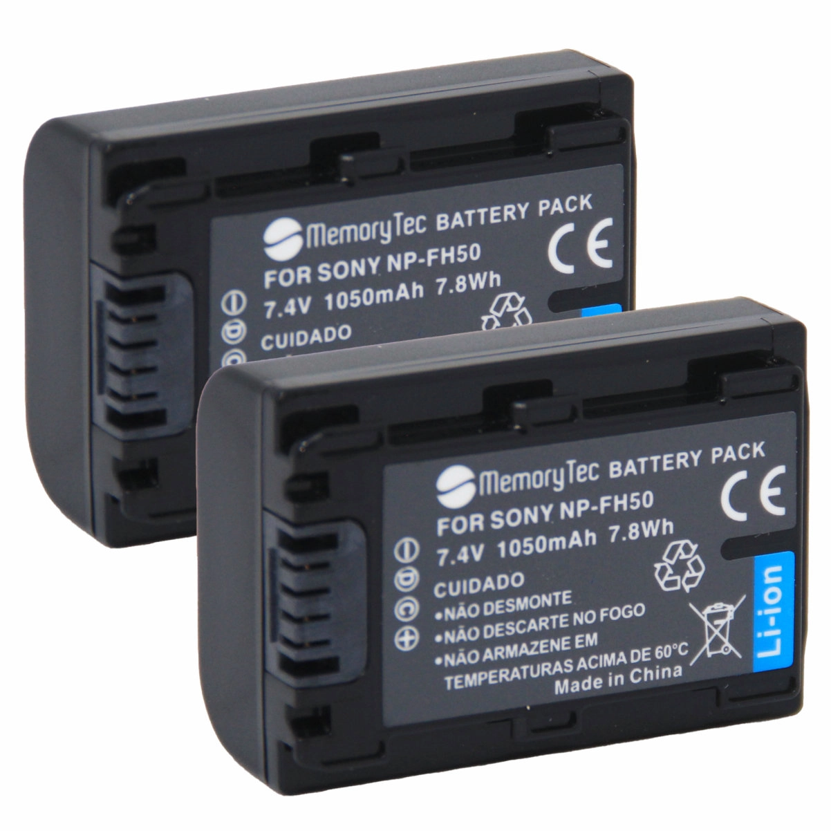 Kit 2 Baterias NP-FH50 para Sony Kit 2 Baterias NP-FH50 para Sony