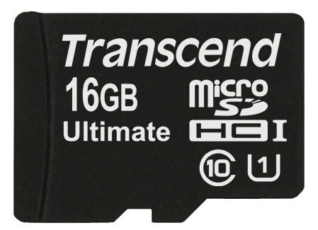 MICRO SDHC 16GB Transcend CL 10 ULTIMATE MICRO SDHC 16GB Transcend CL 10 ULTIMATE