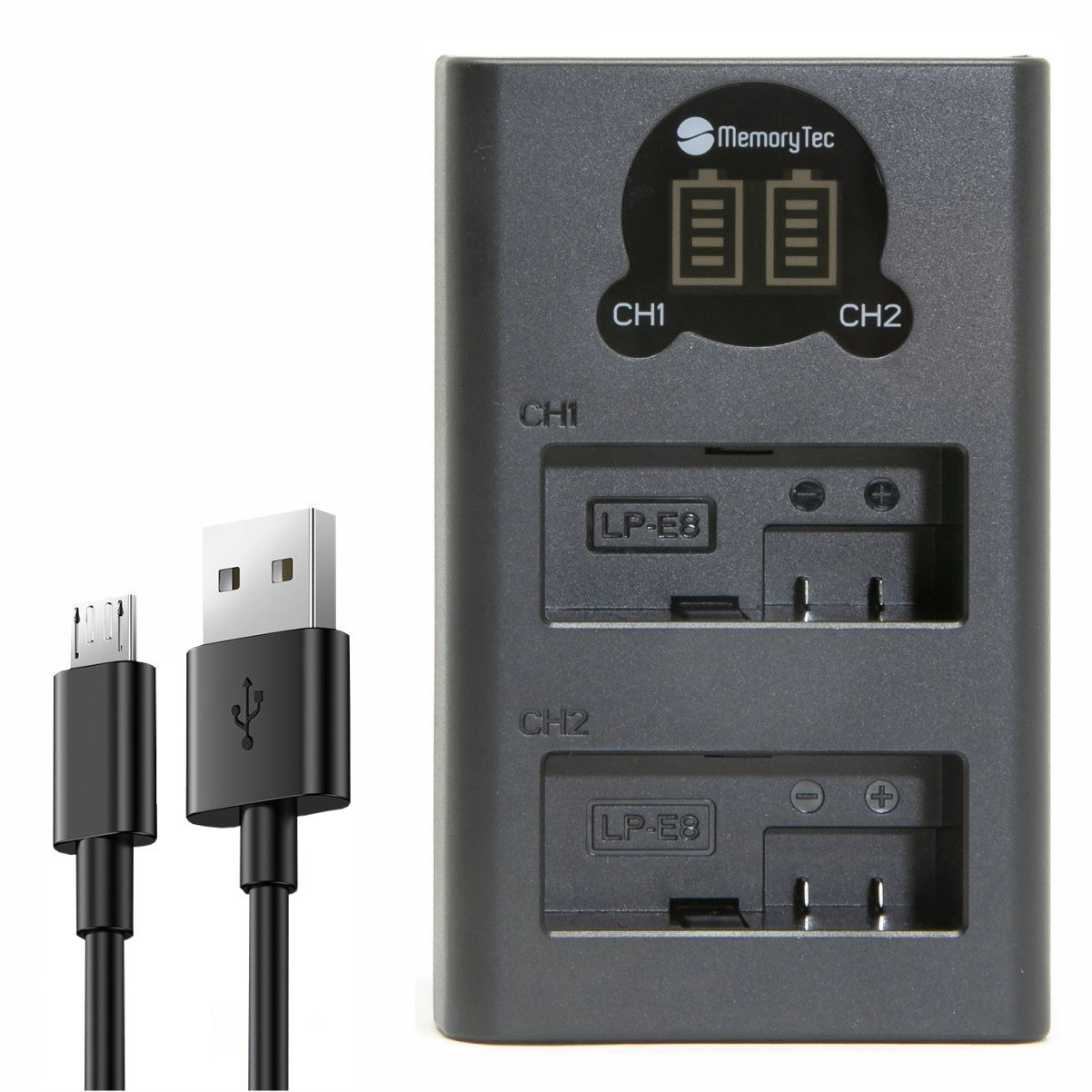 DL Carregador Duplo LP-E8 para Canon