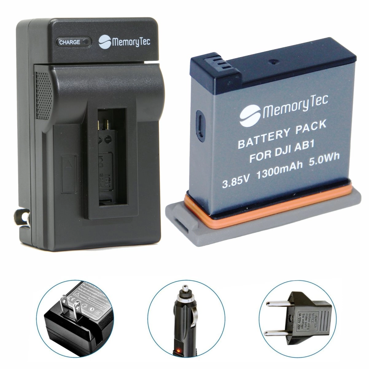 Kit 1 Bateria AB1 + Carregador para DJI Osmo Actio