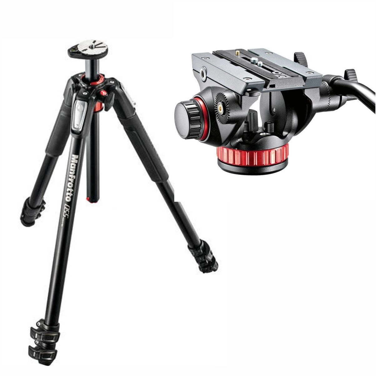 Kit Tripé MT055XPRO3 + Cabeça Hidráulica CMVH502AH Manfrotto