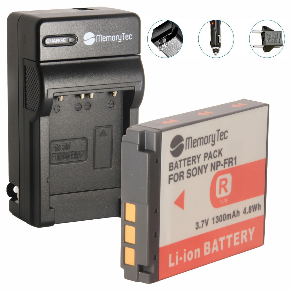 Kit 1 Bateria NP-FR1 + Carregador para Sony Kit 1 Bateria NP-FR1 + Carregador para Sony